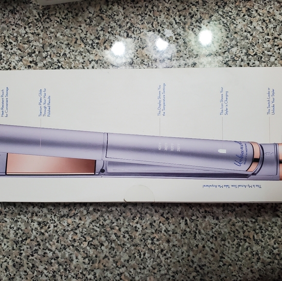 New still in box Cordless flat Iron Unbound Brand - Picture 9 of 10